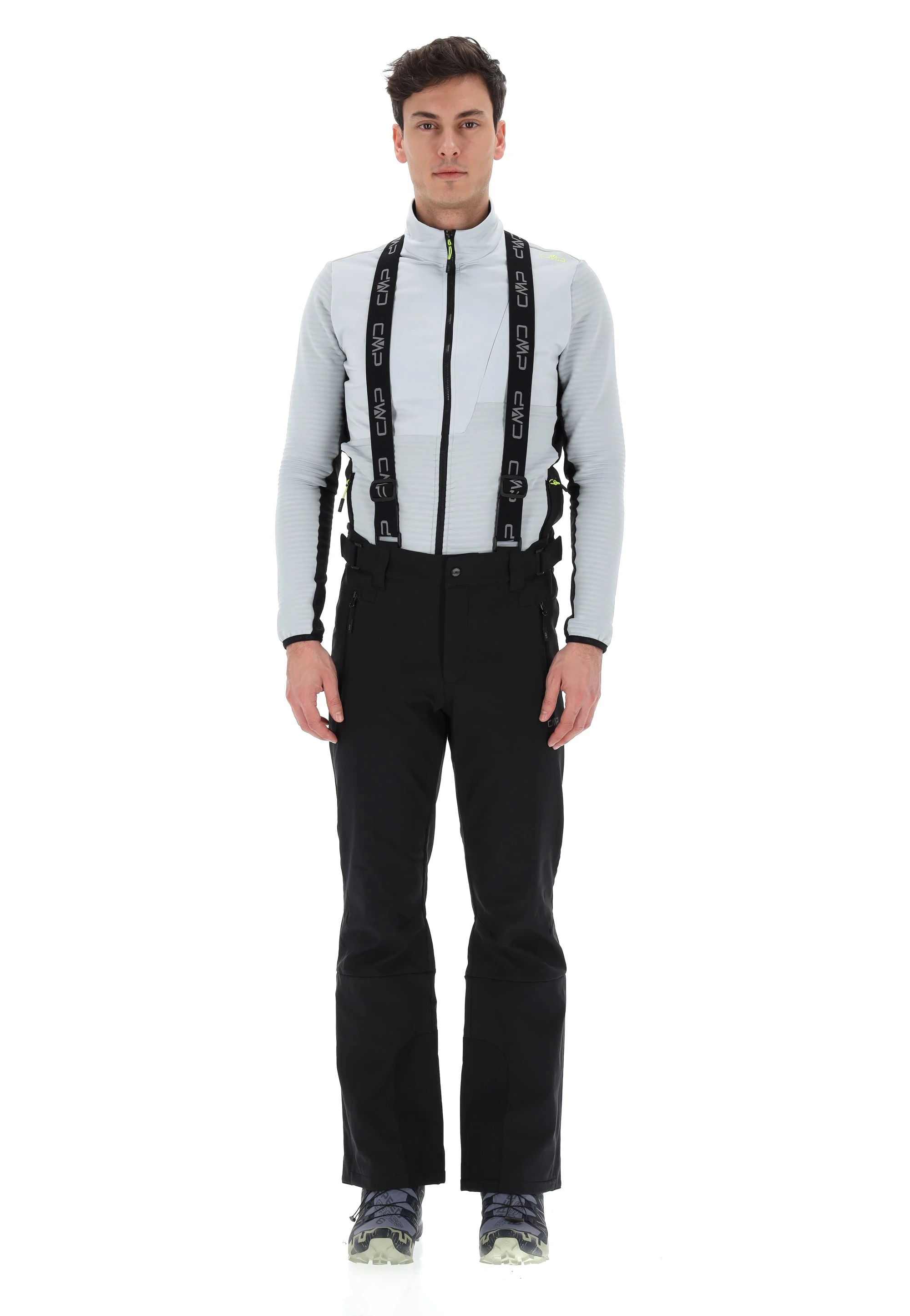 Pantalone da scii in softshell CMP con bretelle art. 34W4367